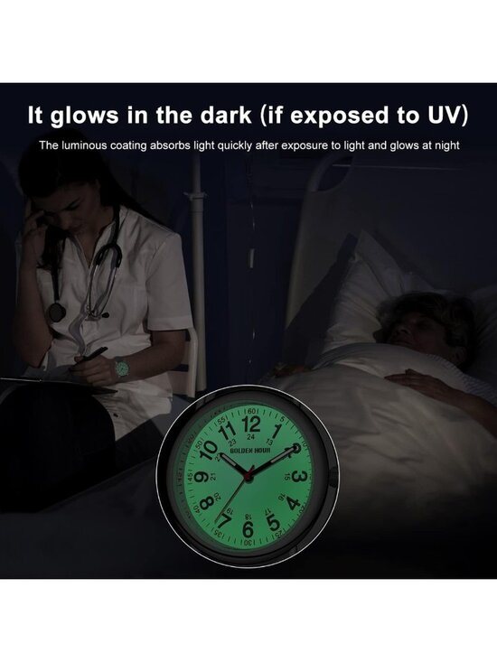 Waterproof Nurse Watch for Medical Professionals & Students - Luminous Dial main image 8